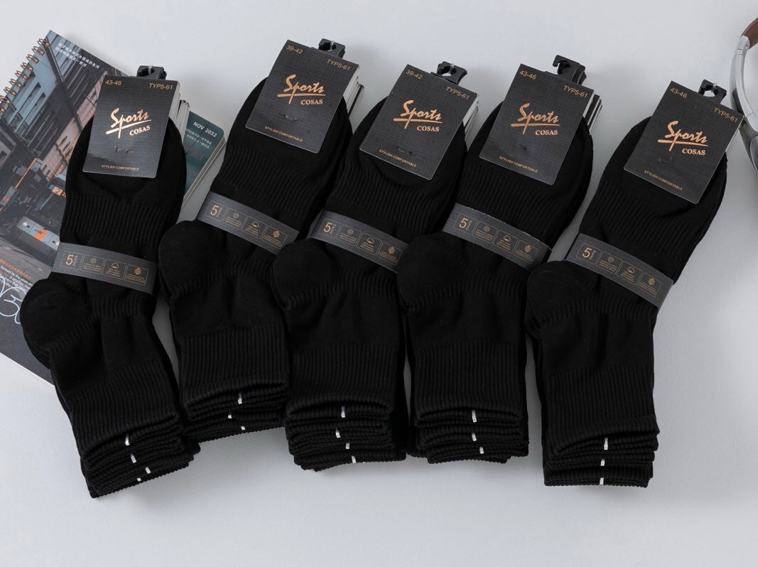 Športne bombažne visoke nogavice unisex