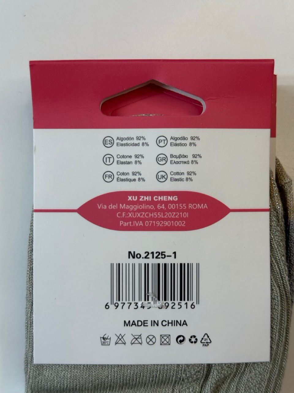 Bombažne nogavice z lureksom