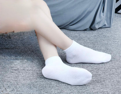 Bombažne kratke bele nogavice