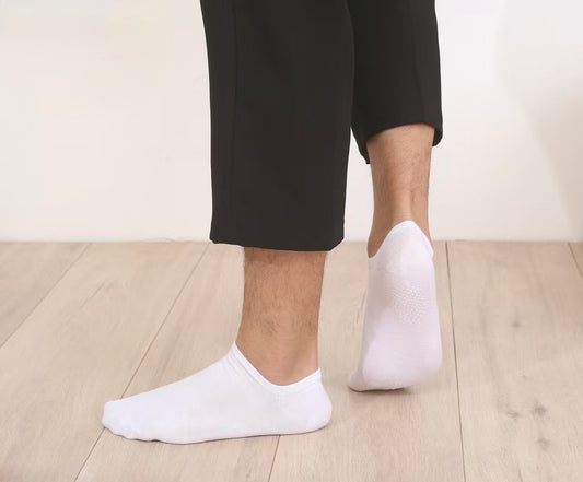 Bombažne kratke bele nogavice za superge