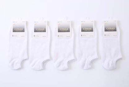 Bombažne kratke bele nogavice za superge