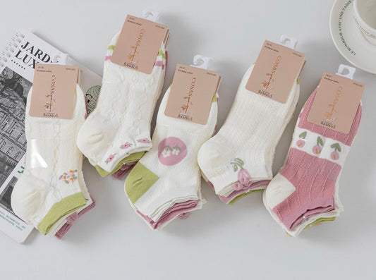 Bambusove parfumirane ženske nogavice rože