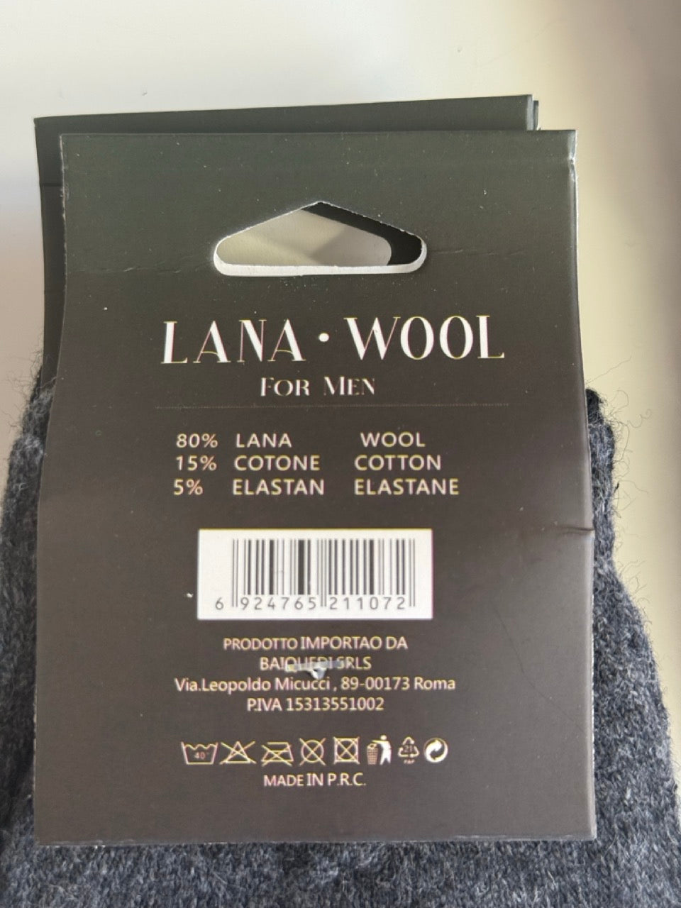 Moške volnene tople nogavice