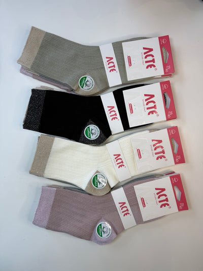 Bombažne nogavice z lureksom