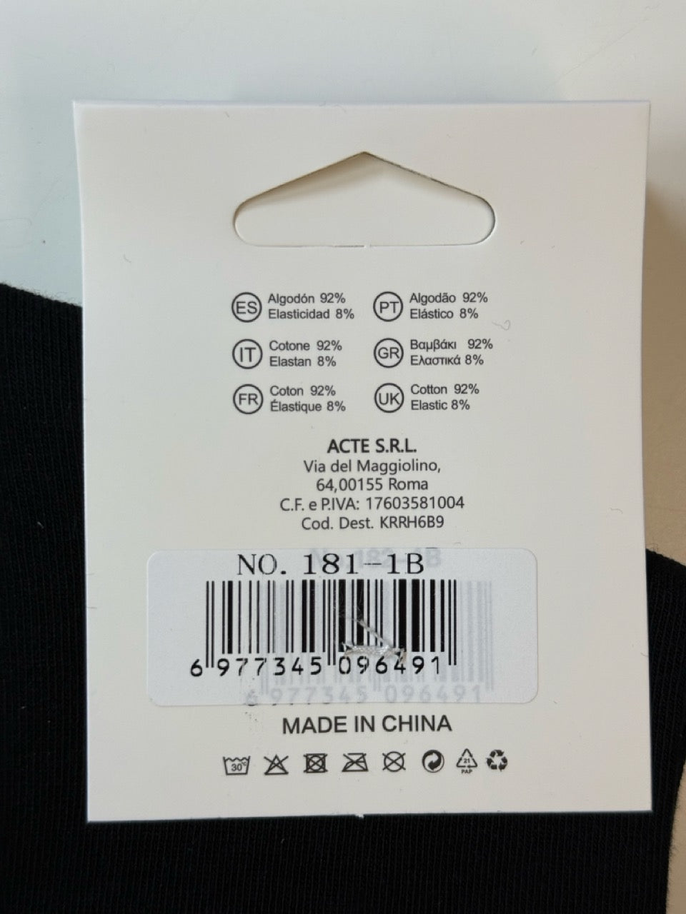 Visoke bombažne nogavice