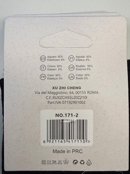 Ženske črne bombažne nogavice